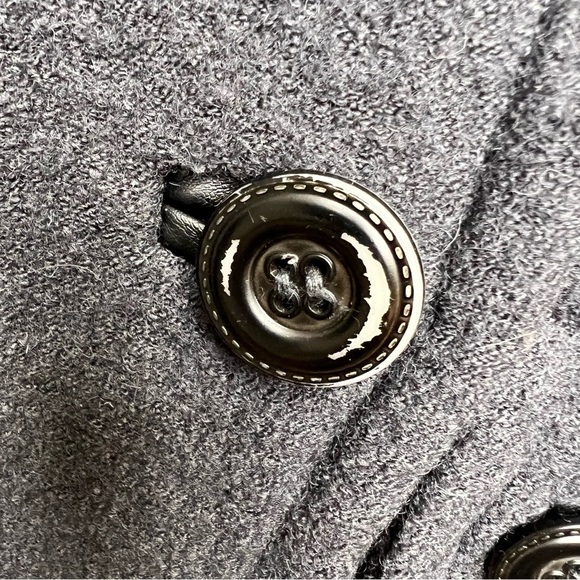 W118 by Walter Baker Grey Wool Trench Coat Size Small - Picture 5 of 15